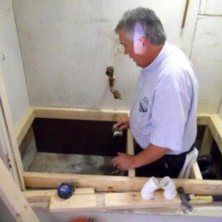 Russ Allen working at a job site